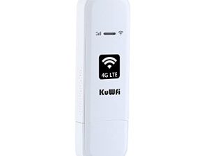 KuWFi 4G LTE USB WiFi Modem أجهزة الإنترنت المحمولة مع فتحة لبطاقة SIM عالية السرعة المحمولة السفر هوت سبوت ميني راوتر للولايات المتحدة الأمريكية / CA / MX