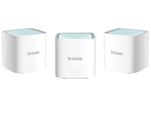 نظام راوتر D-Link Eagle Pro AI Mesh WiFi 6 (3 عبوات) - حزمة متعددة لشبكة الإنترنت اللاسلكية الذكية ، متوافق مع Alexa و Google ، AX1500 (M15 / 3)