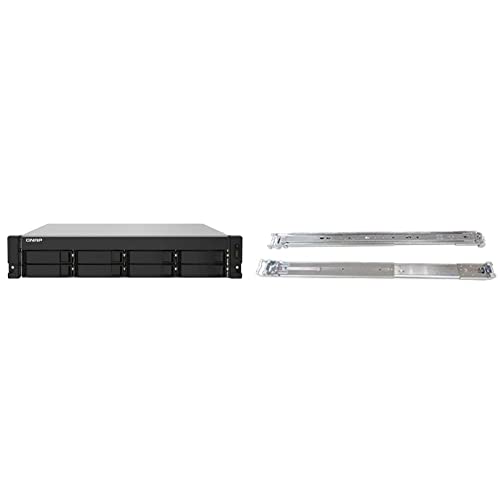 QNAP TS-832PXU-RP-4G 8 Bay عالي السرعة SMB على حامل NAS مع منفذين 10GbE و 2.5 GbE ، PSU احتياطي (TS-832PXU-RP-4G-US) و Qnap 2U Rail Kit (RAIL-B02) ، فضي QNAP TS-832PXU-RP-4G 8 Bay عالي السرعة SMB على حامل NAS مع منفذين 10GbE و 2.5 GbE ، PSU احتياطي (TS-832PXU-RP-4G-US) و Qnap 2U Rail Kit (RAIL-B02) ، فضي