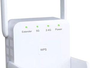 2023 WiFi Extender - 5G WiFi Repeater Internet Booster with Ethernet Port - 1200Mbps WPS WiFi Extended Signal Booster للمنزل - يغطي 4000sq.ft 35 جهازًا