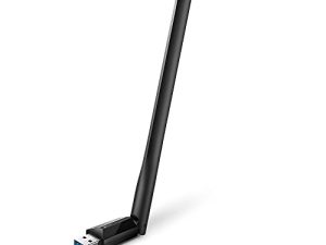 محول TP-Link USB WiFi لأجهزة الكمبيوتر المكتبية ، محول شبكة AC1300Mbps USB 3.0 WiFi ثنائي النطاق مع هوائي عالي الكسب 2.4GHz / 5GHz (Archer T3U Plus) ، MU-MIMO ، Windows 11/10 / 8.1 / 8/7 / XP ، Mac OS 10.9-10.15