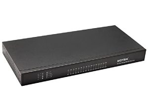 UOTEK Industrial 10 / 100M TCP / IP إلى 16 منفذ RS-232 خادم تسلسلي للجهاز ، مع زر إعادة الضبط ، يدعم Windows Extended Serial Mode ، UT-6616C