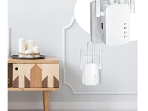 WiFi Extender Signal Booster 2.4ghz Quad Antenna 300m Repeater Signal Amplifier Wireless WiFi Expander Signal Booster Link to Multi Devices، Signal Amplifier Internet Booster for