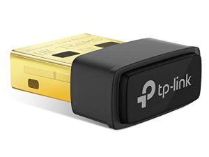 محول TP-Link Nano USB WiFi للكمبيوتر الشخصي (Archer T3U Nano) -AC1300 2.4G / 5G محول شبكة لاسلكي مزدوج النطاق للكمبيوتر المكتبي ، حجم صغير للسفر ، يدعم Windows 11 ، 10 ، 8.1 ، 8 ، 7 / Mac OS X 10.15 أو ابكر