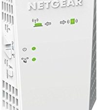 موسع نطاق شبكة WiFi NETGEAR EX6400 - تغطية تصل إلى 2100 قدم مربع. و 35 جهازًا مع معزز ومكرر للإشارة اللاسلكية AC1900 مزدوج النطاق (سرعة تصل إلى 1900 ميجابت في الثانية) ، بالإضافة إلى التجوال الشبكي الذكي