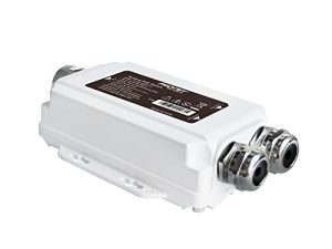 إدخال 12-55VDC خارجي Procet | محول حاقن 10G PoE | 55VDC 0.55A خرج 30 واط | تصنيف PoE + 802.3at IP67 مقاوم للماء لأجهزة 10GbE Wi-Fi 6 و AX WiFi و 802.11ax WiFi و WiFi 6 router