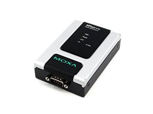 NPORT6150 - Moxa 1 منفذ RS232 / 422/485 خادم الجهاز التسلسلي الآمن مع إدخال طاقة 10/100 و DB9M و 12-48 فولت.