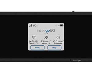 Inseego MiFi M2000 5G و 4G LTE Hotspot T-Mobile | عمر البطارية طوال اليوم | تقنية WiFi 6 (متجددة)
