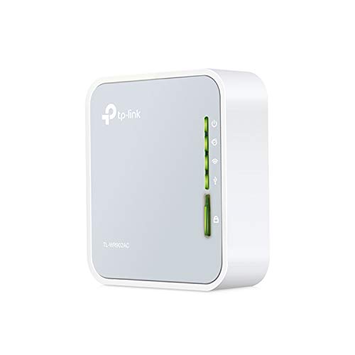 راوتر تي بي لينك AC750 اللاسلكي المتنقل للسفر (TL-WR902AC) - يدعم أوضاع متعددة ، راوتر واي فاي / نقطة ساخنة / جسر / موسع النطاق / نقطة وصول / أوضاع العميل ، واي فاي ثنائي النطاق ، منفذ USB 2.0 راوتر تي بي لينك AC750 اللاسلكي المتنقل للسفر (TL-WR902AC) - يدعم أوضاع متعددة ، راوتر واي فاي / نقطة ساخنة / جسر / موسع النطاق / نقطة وصول / أوضاع العميل ، واي فاي ثنائي النطاق ، منفذ USB 2.0