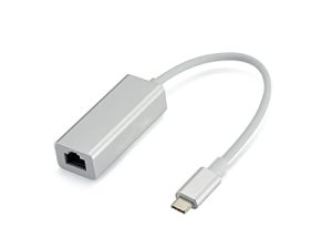 4XEM - محول USB-C إلى Ethernet للجهاز والجوال و PS و MAC - - 1x USB-C Male - 1 x Female Ethernet RJ45 - أبيض