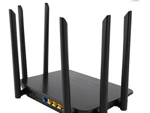 راوتر Dionlink ثنائي النطاق 4G LTE مع مودم مفتوح لبطاقة SIM ونقطة اتصال محمولة 1200 ميجابت في الثانية تدعم AT&T و T-Mobile و 6-Antenna Wireless Wi-Fi Router