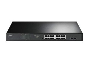 تي بي لينك TL-SG1218MPE | 16 منفذ جيجابت PoE Switch | سهل الإدارة الذكية | 16 منافذ PoE + @ 250W ، 2 منفذ non-PoE ، وفتحتا SFP كومبو | QoS و Vlan و IGMP و LAG | حماية محدودة مدى الحياة | أولوية الميناء