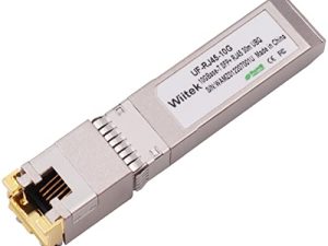 Wiitek SFP + to RJ45 Copper Modules، 10GBase-T Transceiver متوافق مع Ubiquiti UF-RJ45-10G (Cat 6a / 7 or Better، 30-Meter)