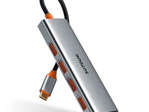 SUTOUG 4 في 1 USB C Hub ومحول USB C ومحول USB Type C إلى USB 3.1 Hub مع SuperSpeed 10Gbps لأجهزة MacBook Pro / Air و iMac و Surface و XPS والمزيد من أجهزة Type C