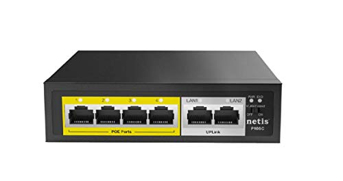 Netis PE6105 5-Port 10 / 100Mbps Speed Ethernet PoE + Switch | 4 منافذ PoE 65W Power و 1 Port Uplink مع IEEE 802.3at / af الأجهزة التي تعمل بالطاقة المتوافقة Netis PE6105 5-Port 10 / 100Mbps Speed Ethernet PoE + Switch | 4 منافذ PoE 65W Power و 1 Port Uplink مع IEEE 802.3at / af الأجهزة التي تعمل بالطاقة المتوافقة