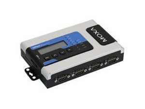 MOXA NPort 6450 V1.4 (PT) 4 منافذ RS-232/422/485 خادم جهاز آمن (VDOT-T) مصمم خصيصًا لعناصر التحكم في علامة النقل