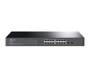 تي بي لينك TL-SG2218 | 16 منفذ جيجابت ذكي مُدار ، وفتحتان SFP | Omada SDN المتكاملة | IPv6 | التوجيه الثابت | L2 / L3 / L4 QoS و IGMP & LAG | حماية محدودة مدى الحياة