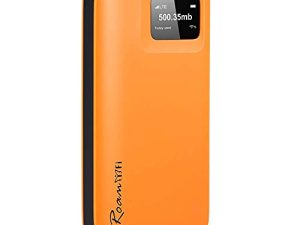 نقطة اتصال محمولة RoamWiFi R10 4G LTE ، نقطة اتصال محمولة WiFi في جميع أنحاء العالم مع بيانات أولية عالمية بسعة 10 جيجابايت و 1 جيجابايت لمدة 30 يومًا ، لا حاجة لبطاقة SIM ، شبكة لاسلكية آمنة في أي مكان