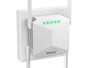موسع واي فاي ، معزز إشارة WiFi حتى 2640 قدمًا مربعًا و 25 جهازًا ، موسع نطاق WiFi ، مكرر إنترنت لاسلكي ، مكبر صوت طويل المدى مع منفذ إيثرنت ، إعداد بنقرة واحدة ، نقطة وصول ، متوافق مع Alexa