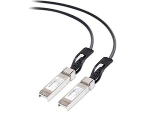 Cable Matters SFP + 10GBASE-CU كابل نحاسي سلبي متصل مباشر من النحاس متوافق مع أجهزة Cisco و Ubiquiti و Huawei و Mikrotik و Netgear و Supermicro 1 متر