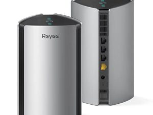 نظام واي فاي شبكي للمنزل بالكامل من Reyee ، موجه AX3200 Smart WiFi 6 ، يغطي 4500 متر مربع. Ft ، يوصل ما يصل إلى 150 جهازًا ، يستبدل موجهات وموسعات WiFi اللاسلكية - RG-R6 (2-Pack)