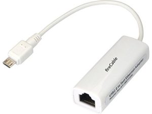 حريق | محول Micro USB Ethernet لأجهزة البث ، أجهزة التلفزيون الذكية ، الهواتف الذكية والأجهزة اللوحية (يتطلب محول OTG غير مضمن)
