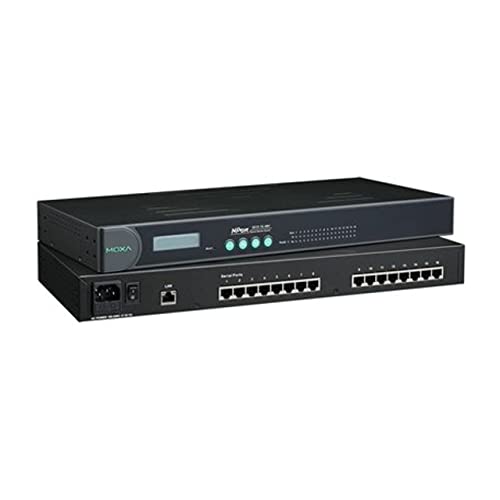 NPort 5630-16 ، خادم الجهاز ، 16 منفذ تسلسلي RS-422/485 ، 10/100 Ethernet ، RJ-45 ، 15KV ESD ، 110 فولت ، 0-60 درجة مئوية NPort 5630-16 ، خادم الجهاز ، 16 منفذ تسلسلي RS-422/485 ، 10/100 Ethernet ، RJ-45 ، 15KV ESD ، 110 فولت ، 0-60 درجة مئوية
