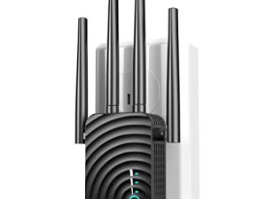 غطاء معزز إشارة لاسلكي 2022 WiFi Extender Wireless Signal Booster إلى 5000 قدم مربع و 35 جهازًا ، معزز الإنترنت للمنزل ، ومكبر نطاق مكرر مع منفذ إيثرنت ونقطة وصول