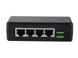 PoE Ethernet Power Supply 4 Port POE DC 12V-48V Power Adapter Injector لكاميرا IP جهاز 802.3af / 802.3at