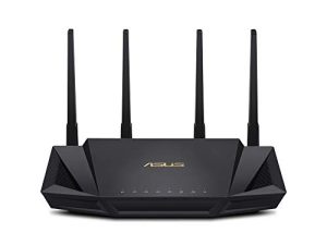 راوتر ASUS WiFi 6 (RT-AX3000) - موجه إنترنت لاسلكي جيجابت ثنائي النطاق ، ألعاب وبث مباشر ، متوافق مع AiMesh ، أمان إنترنت مدى الحياة ، تحكم أبوي ، MU-MIMO ، OFDMA