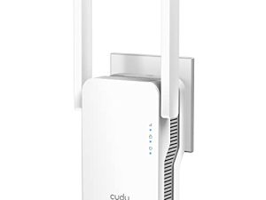 Cudy AX1800 Mesh WiFi 6 Extender Internet Booster ، WiFi 6 Range Extender يغطي ما يصل إلى 2000 قدم مربع و 30 جهازًا ، مكرر ثنائي النطاق بسرعة تصل إلى 1.8 جيجابت في الثانية ، وضع AP ، منفذ جيجابت ، RE1800