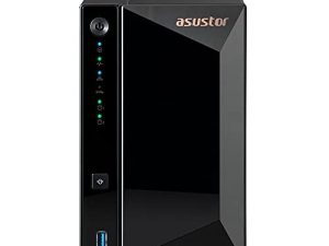 Asustor Drivestor 2 Pro AS3302T - 2 Bay NAS ، 1.4 جيجا هرتز رباعي النواة ، منفذ 2.5 جيجا بايت ، ذاكرة وصول عشوائي 2 جيجا بايت DDR4 ، تخزين متصل بالشبكة (بدون أقراص)