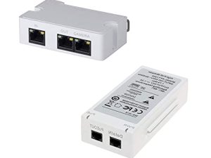 LINOVISION Mini Passive 2 Port POE Extender 60W POE Midspan Kit IEEE 802.3at POE مكرر POE الفاصل الطاقة عبر إيثرنت 330 قدمًا فوق كابل Cat5 / 6 يعمل على 2 أجهزة POE مثل كاميرات IP على واحد Cat5 /