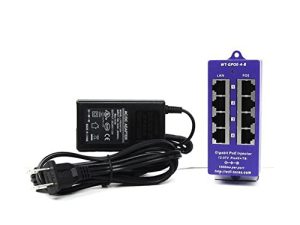 PoE Texas 4 Port 24V Passive PoE Injector with 24V 30W UL / FCC Certified Power Supply - Gigabit Injector - Passive Power Over Ethernet Multi Port PoE Adapter for Ubiquiti، Mikrotik، 24 Volt PoE Devices
