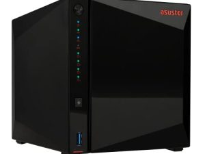 Asustor AS5304T 4 Bay NAS ، 1.5 جيجاهرتز رباعي النواة ، 2 منفذ 2.5 جيجابت ، ذاكرة وصول عشوائي 4 جيجابايت DDR4 ، تخزين متصل بالشبكة للألعاب ، سحابة شخصية خاصة (بدون أقراص)