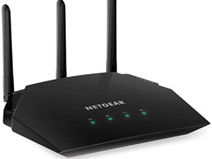 راوتر NETGEAR WiFi (R6330) - سرعة لاسلكية مزدوجة النطاق AC1600 (تصل إلى 1600 ميجابت في الثانية) | تغطية تصل إلى 1200 قدم مربع و 20 جهازًا | 4 x 1G Ethernet و 1 x 2.0 USB Ports (R6330-1AZNAS)