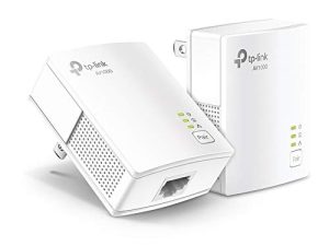 TP-Link Powerline Ethernet Adapter Starter Kit - AV1000 Gigabit Port ، Plug & Play ، Ethernet Over Power ، Nano Size ، مثالي للتلفزيون الذكي ، والألعاب عبر الإنترنت ، والاتصال السلكي فقط (TL-PA7017 KIT)