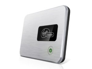 فيرجن موبايل برودباند 2Go MiFi 2200 VMM220NTKIT15L جهاز نقطة اتصال محمولة WiFi اتصال إنترنت. (للهواتف المحمولة وأجهزة الكمبيوتر المحمولة والأجهزة اللوحية وما إلى ذلك) خدمة الدفع المسبق بدون عقد. شبكة Sprint 3G على الصعيد الوطني.