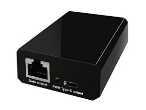HYN @ NET 60W PoE Splitter to USB-C Power Adapter Fast Charger للهاتف والكمبيوتر المحمول والتابلت والأجهزة الأخرى