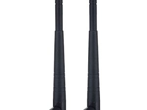 BOOBRIE 2-Pack Dual Band WiFi Antenna 2.4GHz 5GHz 5.8GHz 8dBi RP-SMA Male Connector Omni Directional WiFi Bluetooth Antenna for WiFi Router Network Devices Security IP Camera الأمن