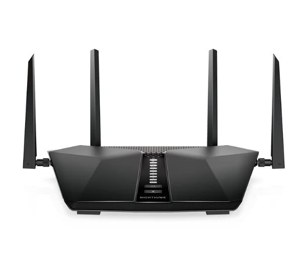 راوتر Netgear Nighthawk 5-Stream AX3600 ثنائي النطاق واي فاي 6 (حتى 3.45 جيجابت في الثانية) - RAX41 راوتر Netgear Nighthawk 5-Stream AX3600 ثنائي النطاق واي فاي 6 (حتى 3.45 جيجابت في الثانية) - RAX41