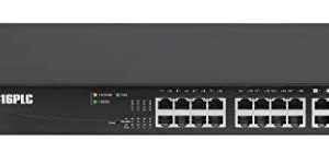Edimax GS-5416PLC ، مفتاح جيجابت بو طويل المدى 16 منفذًا + ويب ذكيًا مع 4 منافذ Rj45 / Sfp Combo ، حتى 30 وات لكل منفذ (إجمالي ميزانية الطاقة: 330 وات) لتشغيل الأجهزة التي تدعم PoE ، ويدعم SNMP v3