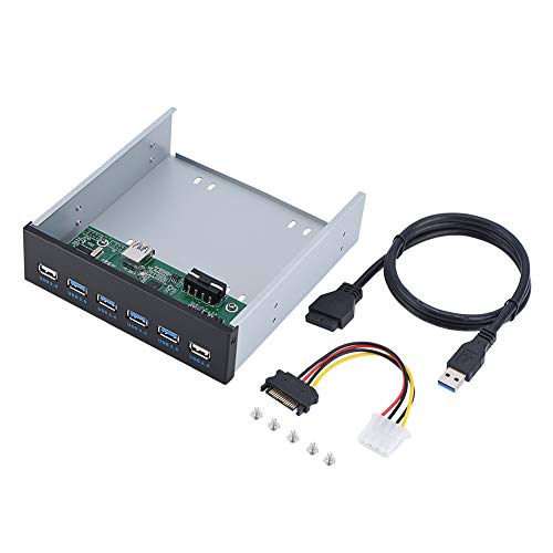 لوحة أمامية من Tosuny USB 3.0 Hub 19 دبوس إلى 4 منافذ USB3.0 منفذين USB2.0 لوحة صوتية معدنية أمامية USB Hub للكمبيوتر الشخصي ومحركات أقراص فلاش USB والأجهزة الأخرى لوحة أمامية من Tosuny USB 3.0 Hub 19 دبوس إلى 4 منافذ USB3.0 منفذين USB2.0 لوحة صوتية معدنية أمامية USB Hub للكمبيوتر الشخصي ومحركات أقراص فلاش USB والأجهزة الأخرى