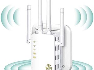 [تمت ترقية 2022] معزز إشارة موسعات WiFi للمنزل ، موسع WiFi 1200 ميجابت في الثانية ، يغطي ما يصل إلى 8500 قدمًا مربعًا و 35 جهازًا ، موسع نطاق WiFi ثنائي النطاق 2.4 جيجا 5 جيجا ، مكرر WiFi Booster.-1