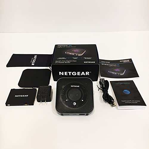 Netgear Nighthawk MR1100 4G LTE Mobile Hotspot Router (AT&T GSM Unlocked) (رمادي فولاذي) Netgear Nighthawk MR1100 4G LTE Mobile Hotspot Router (AT&T GSM Unlocked) (رمادي فولاذي)