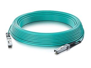 25G SFP28 SFP + AOC كابل - 25GBASE كبل بصري نشط SFP لـ Cisco SFP-10G-AOC2M ، Ubiquiti UniFi ، D-Link ، Supermicro ، Netgear ، Mikrotik ، أجهزة ZTE ، 2 متر