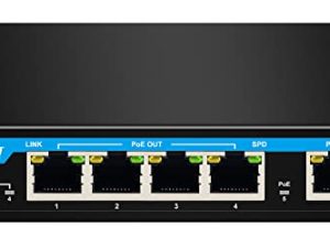 موسع PX204 4 منافذ جيجابت POE مع IEEE802.3af / at / bt Standard One Port 90W in 4 Port 30W Out POE Extender for High Power POE Device