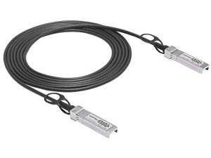 كبل QSFPTEK 10G SFP + DAC ، 2 متر (7 قدم) كبل Twinax نحاسي سلبي مباشر متصل بـ Cisco SFP-H10GB-CU2M ، Ubiquiti ، D-Link ، Netgear ، أجهزة التبديل المفتوح