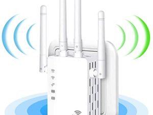 2023 WiFi Extender Signal Booster - للأغطية المنزلية حتى 9800 قدمًا مربعًا و 45 جهازًا ، معزز WiFi مع منفذ Ethernet ، سهل الإعداد ، موسع نطاق الإنترنت - متوافق مع Alexa ، Fire Stick ، Ring