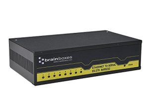 خادم جهاز Brainboxes - 8 منافذ - 10Mb LAN ، 100Mb LAN ، RS-232 (ES-279)